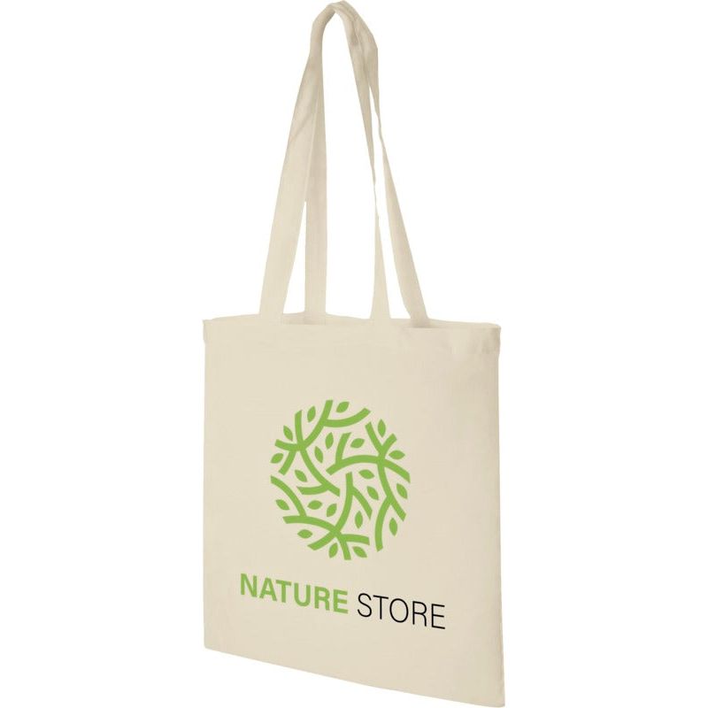 Full Colour 5oz Natural Cotton Tote Bag Cotton & Jute Bags Black and White London