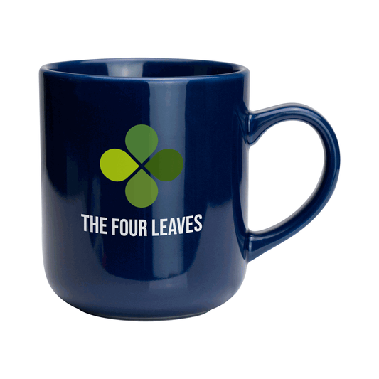 Clover Mug in Navy Blue  Black and White London