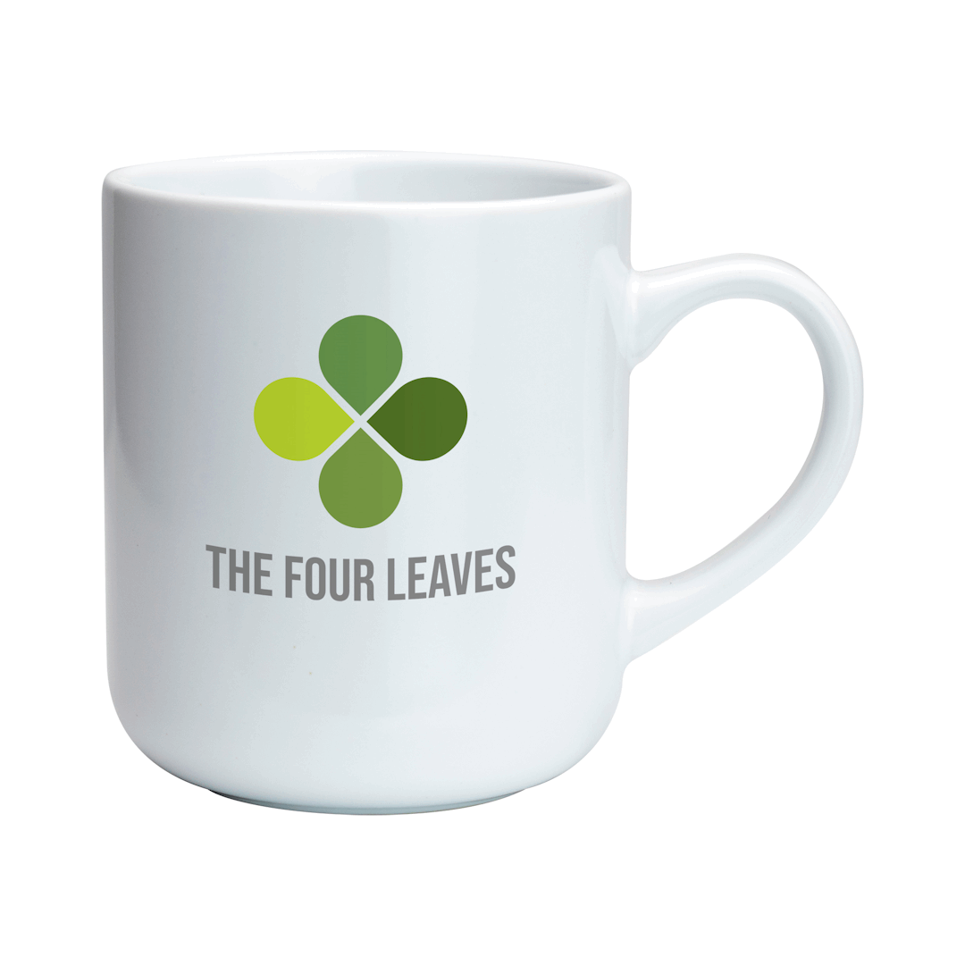 Clover Mug in White  Black and White London