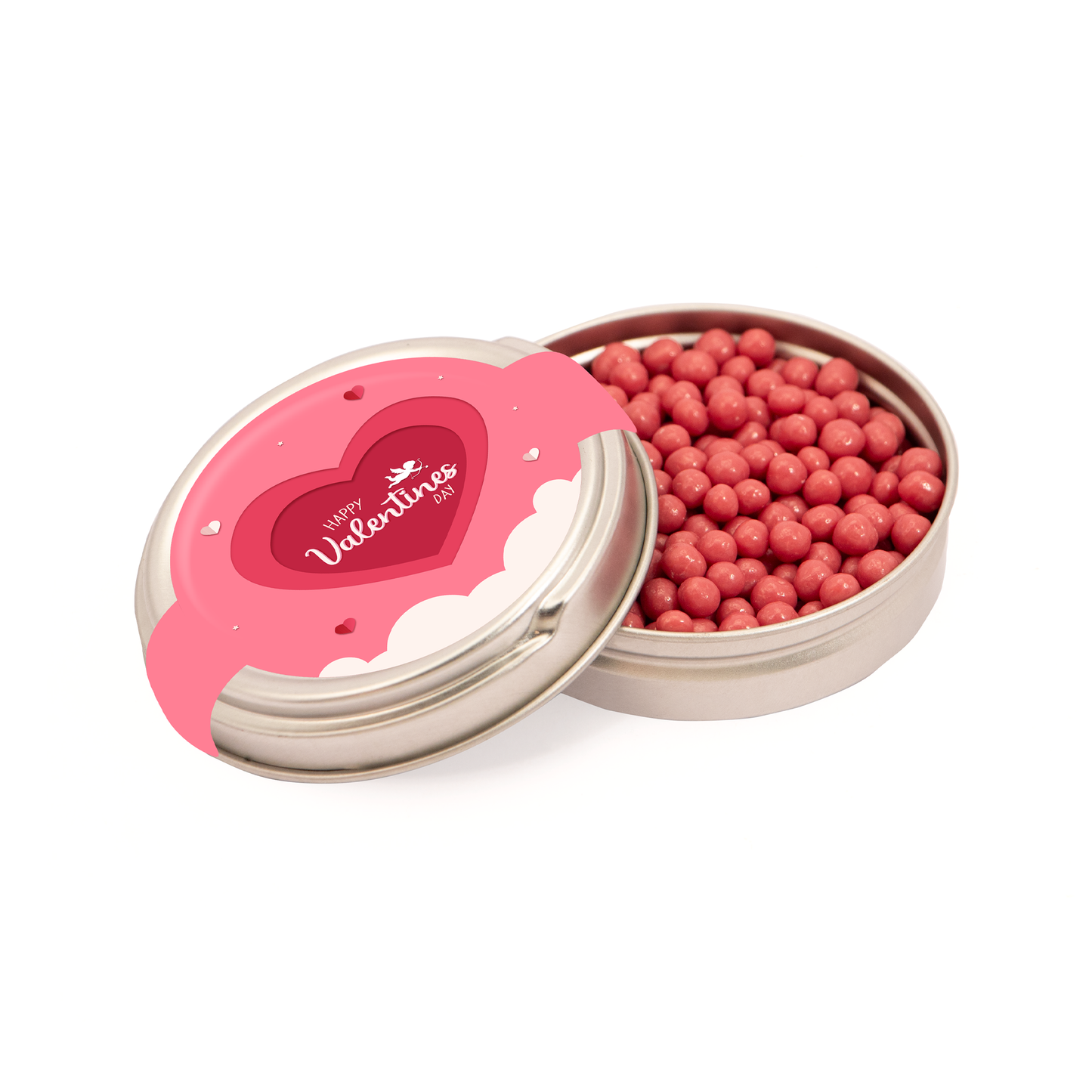 Valentines Caviar Tin Ruby Chocolate Pearls Sweets & Confectionery Black and White London