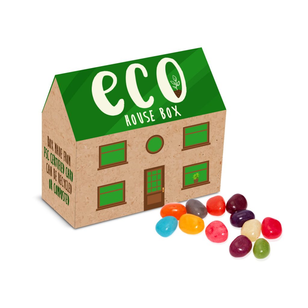 Eco House Box with Jelly Bean Factory  Black and White London