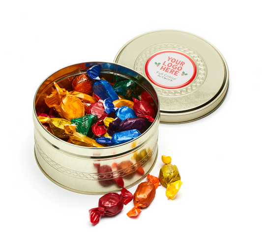 Winter Collection - Gold Treat Tin - Quality Street  Black and White London