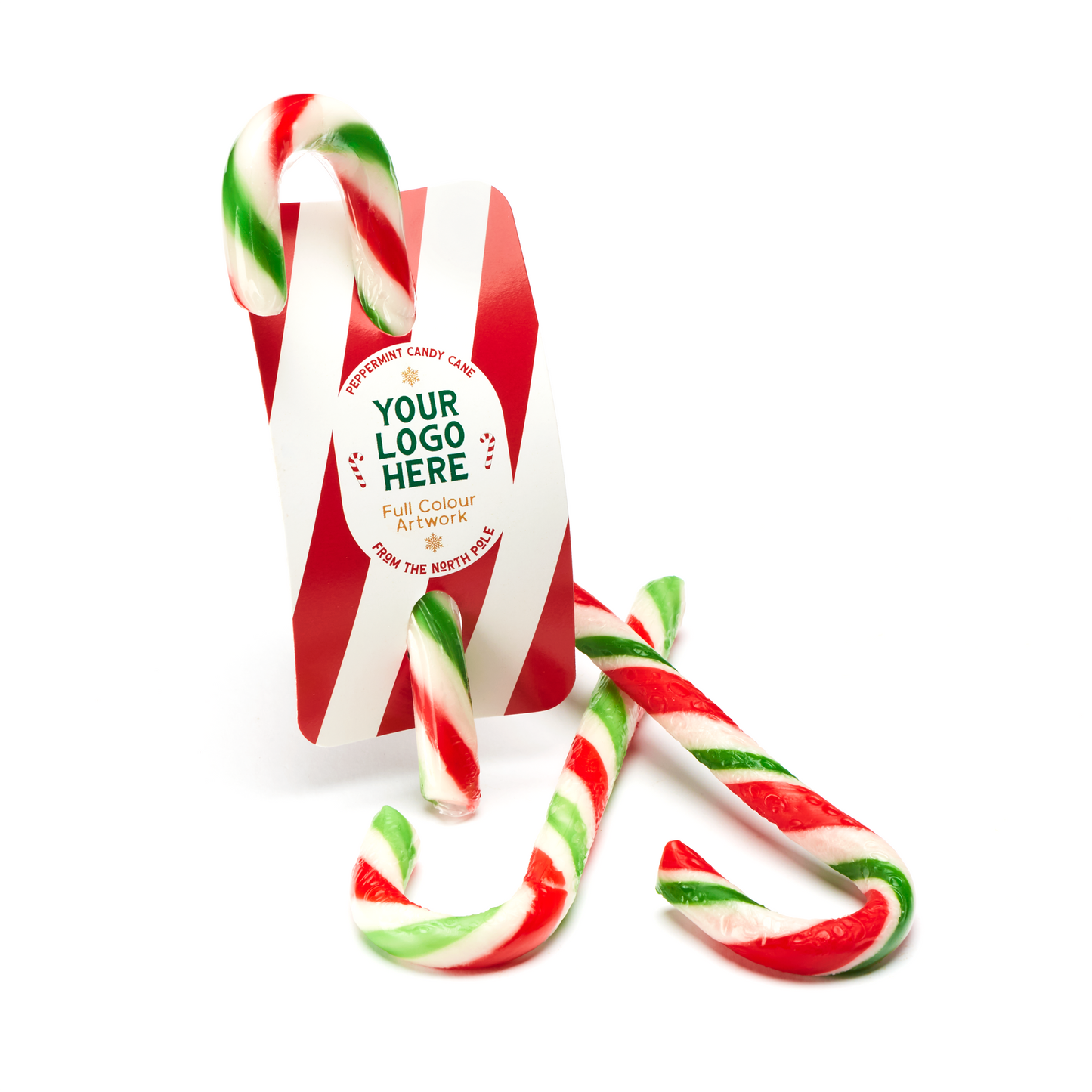 Winter Collection - Info Card - Peppermint Candy Cane  Black and White London