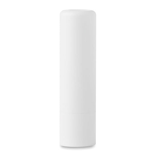 Promotional Printed Lip Balm in Solid White  Black and White London