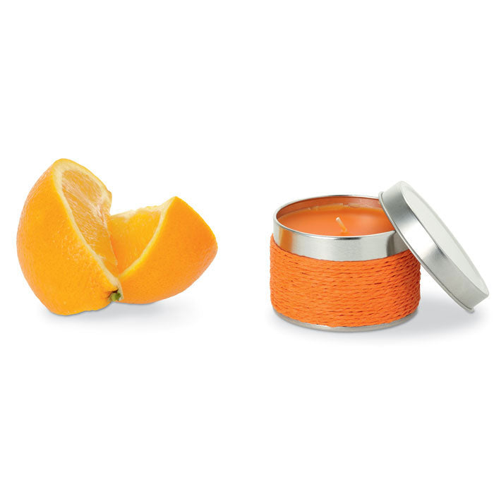 Fragrance Candle in a Tin Oranges  Black and White London