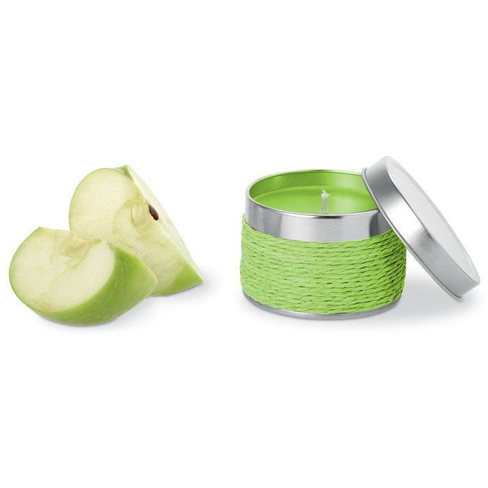 Fragrance Candle in a Tin Green Apple  Black and White London