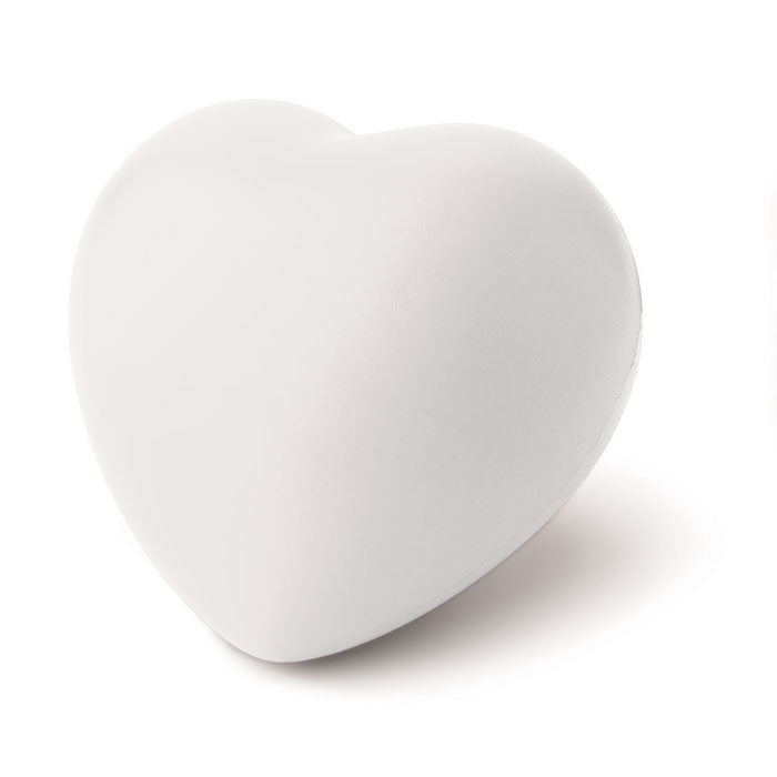 Heart Shape Stress Ball in White  Black and White London