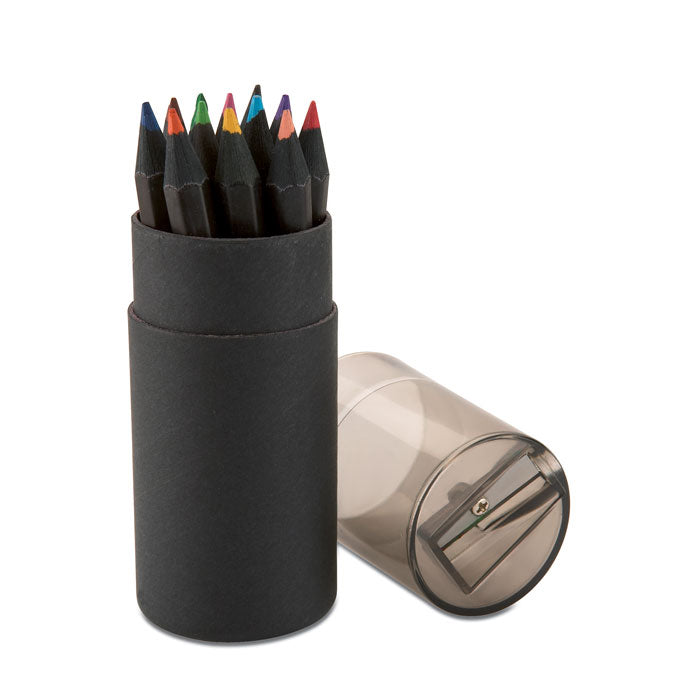 Promotional Black Colouring Pencils Set  Black and White London