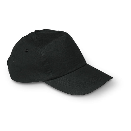 Cotton Twill Baseball Cap in Black Hats & Caps Black and White London