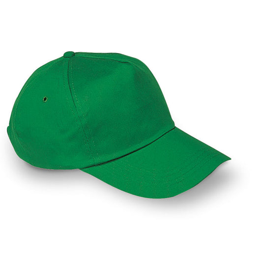 Cotton Twill Baseball Cap in Green Hats & Caps Black and White London