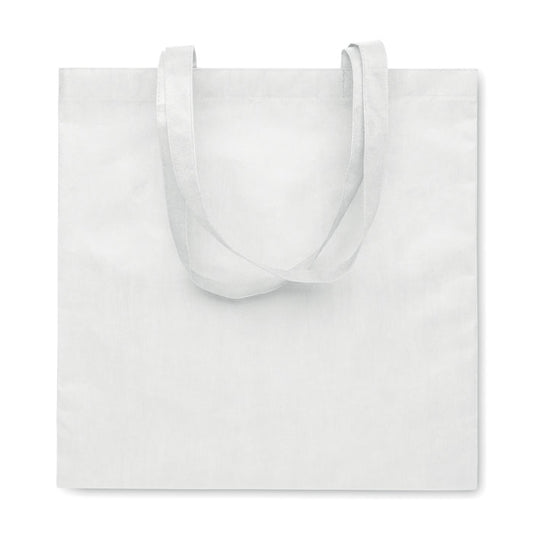 Recycled RPET Non-Woven Tote Bag in White Tote Bags Black and White London