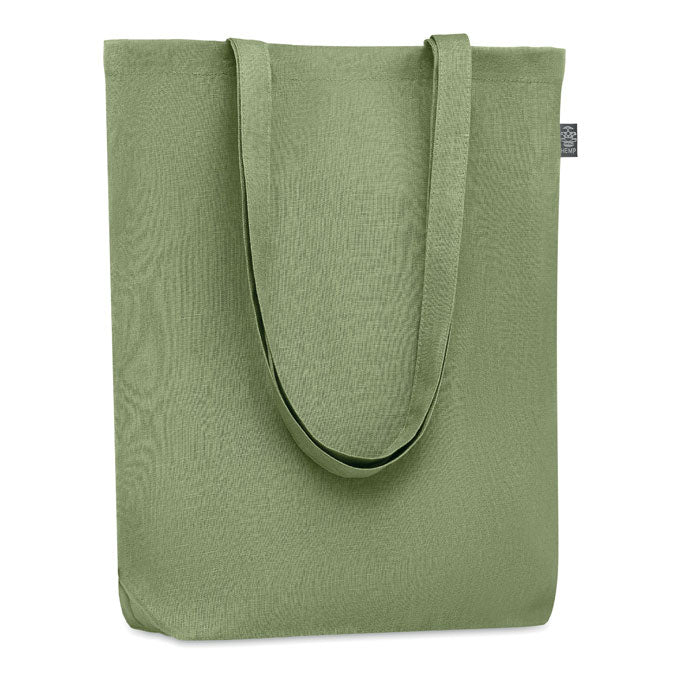 100% Hemp Eco Tote Bag in Sage Green Tote Bags Black and White London