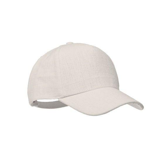 Hemp Baseball Cap in Natural Hats & Caps Black and White London