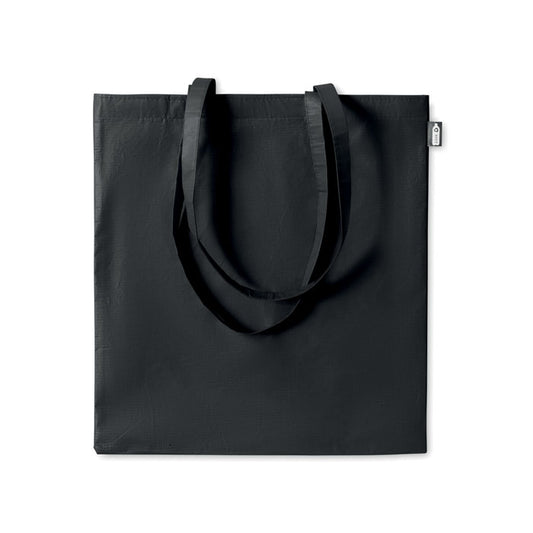 Non-Woven RPET Recycled Tote Bag in Black Tote Bags Black and White London