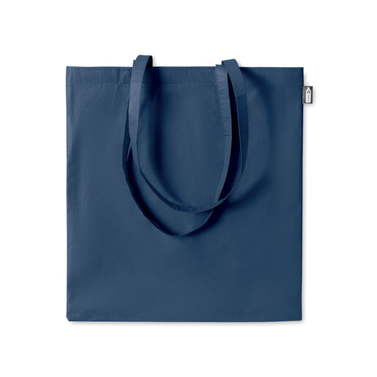 Non-Woven RPET Recycled Tote Bag in Navy Blue Tote Bags Black and White London