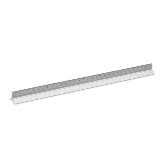 30cm Ruler In Aluminium  Black and White London