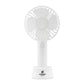 Rechargeable USB Desk Fan with Stand  Black and White London