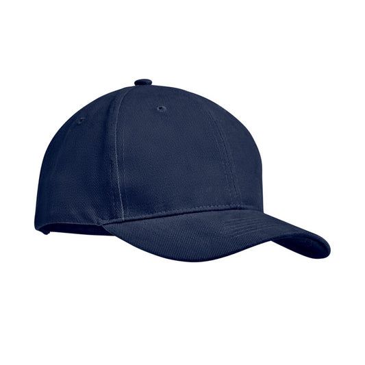 Brushed Heavy Cotton Baseball Cap in Navy Blue Hats & Caps Black and White London