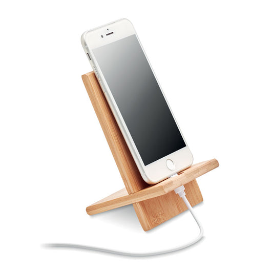 Bamboo Phone Stand/Holder  Black and White London