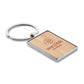 Rectangular Key Ring Bamboo  Black and White London