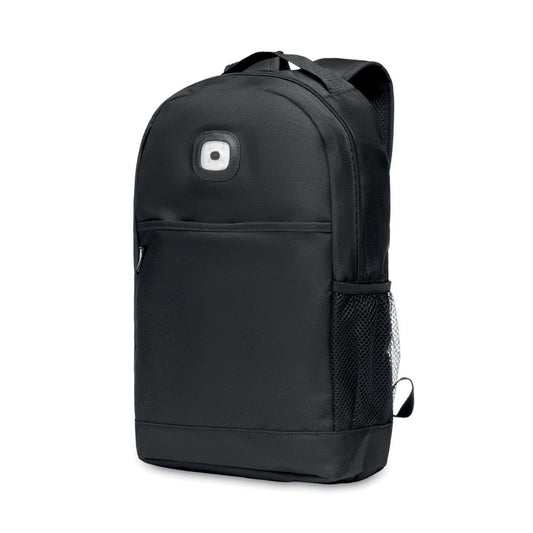 Backpack In RPET & Cob Light  Black and White London