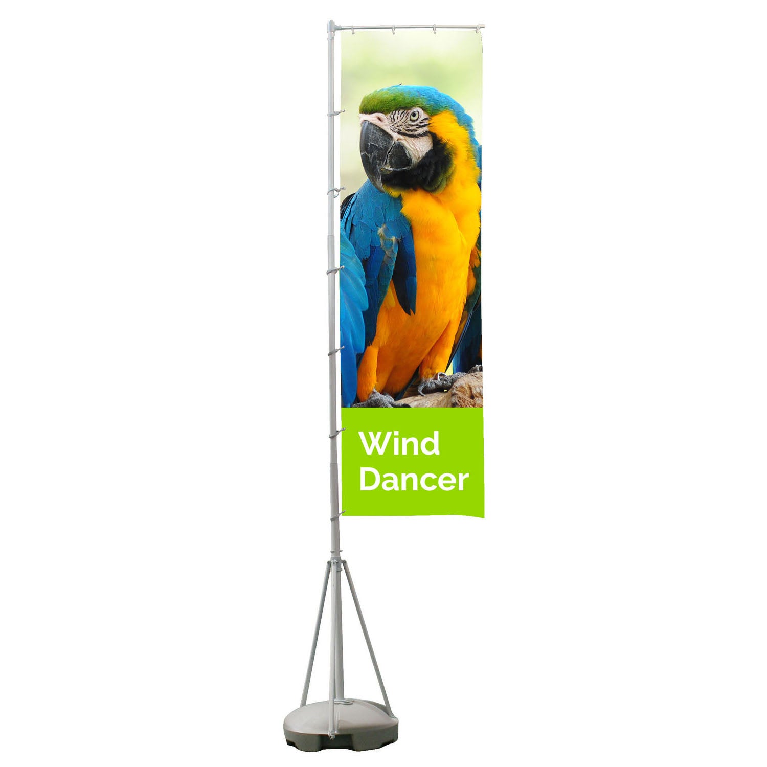 Printed Extra Large Wind Dancer Flag – Black and White London