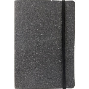 Albany Recycled Leather Notebook with Soft Cover Notebooks Black and White London