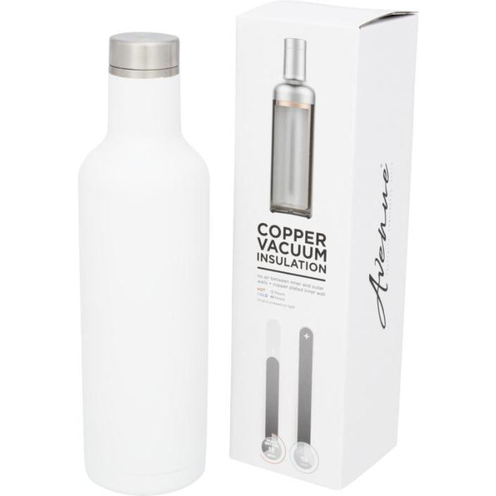 Pinto 750 ml Copper Vacuum Insulated Bottle  Black and White London