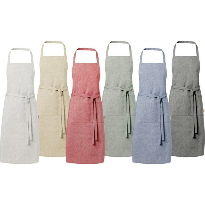 Premium Recycled Cotton Apron Aprons Black and White London