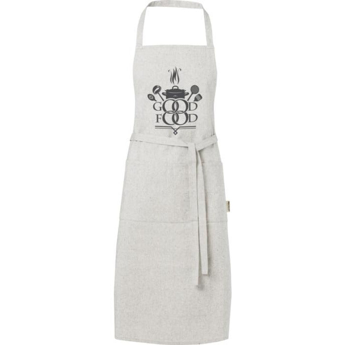 Premium Recycled Cotton Apron Aprons Black and White London