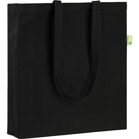 Hythe Eco 10oz Recycled Tote Bags Black and White London