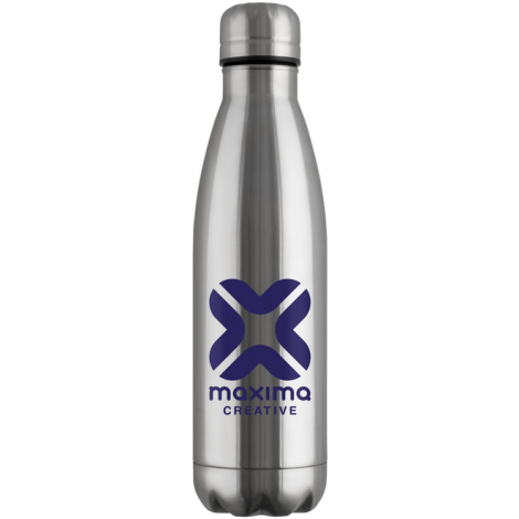 Mood® Vacuum Bottle in Stainless Steel  Black and White London