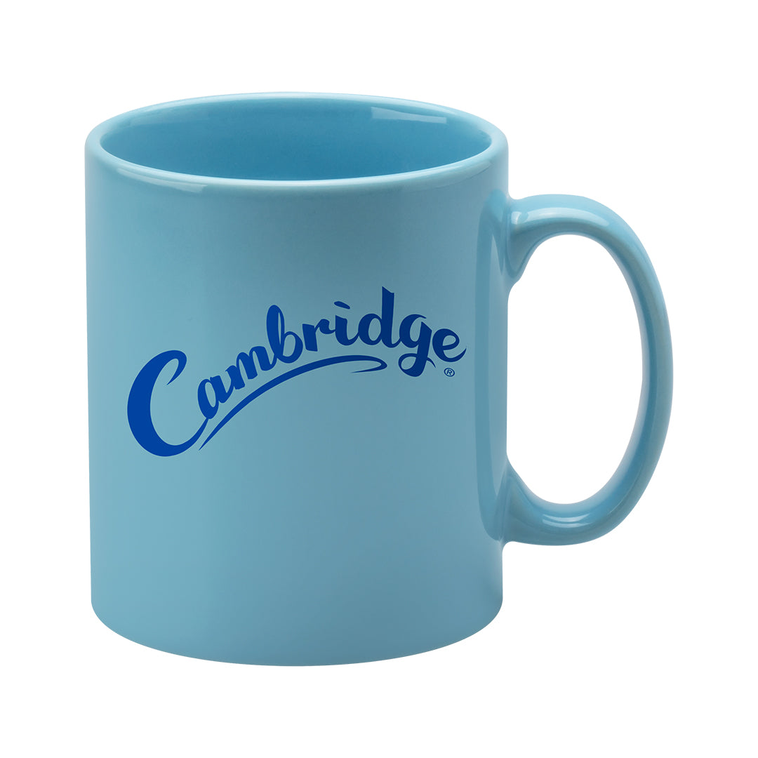 Cambridge Light Blue Ceramic Mugs Black and White London