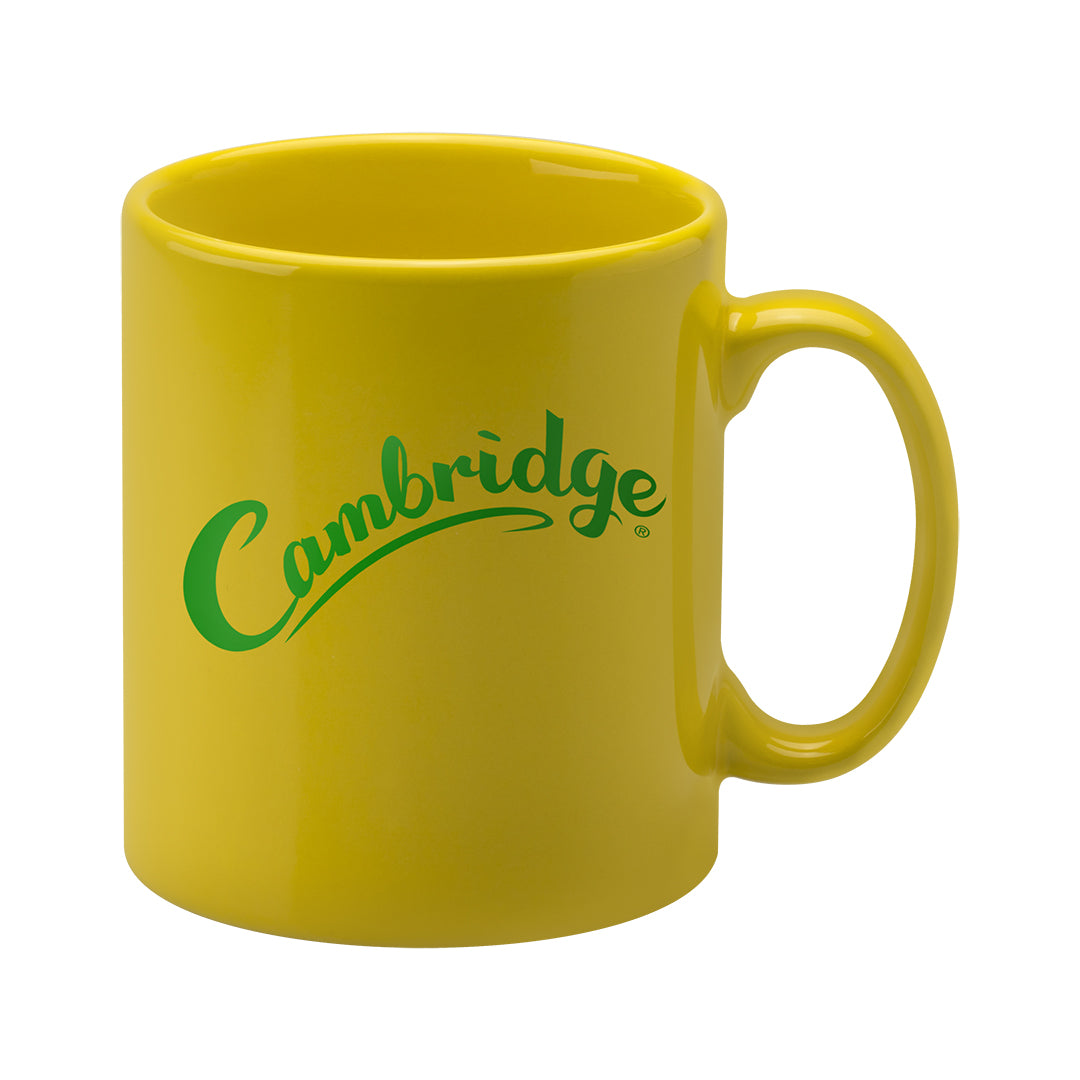 Cambridge Yellow Ceramic Mugs Black and White London