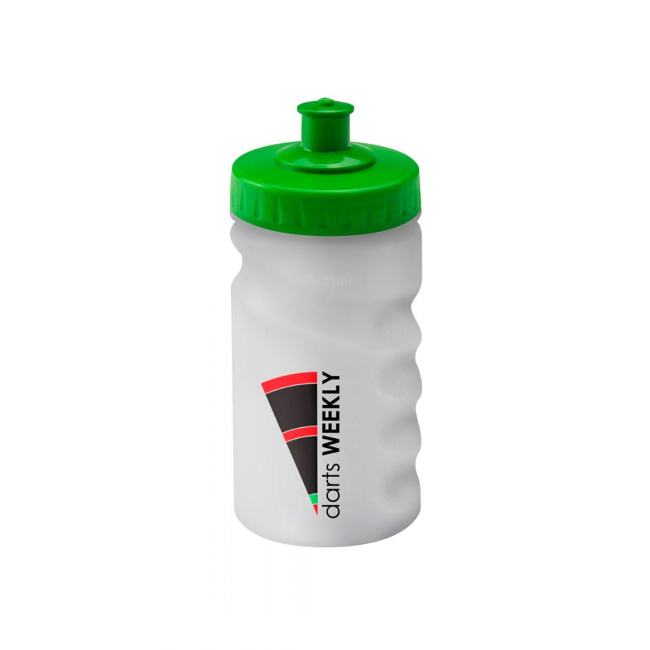 Sports Bottle 300ml Clear 300 Black and White London