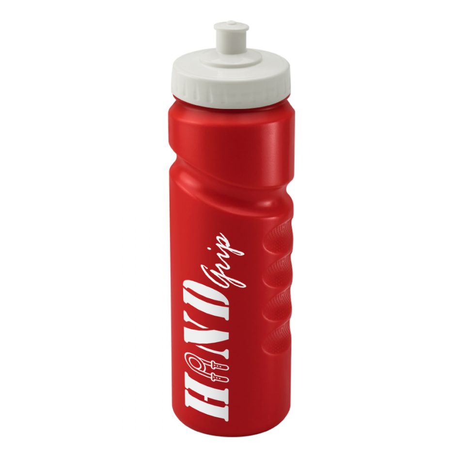 Sports Bottle 750ml Red 750 Black and White London