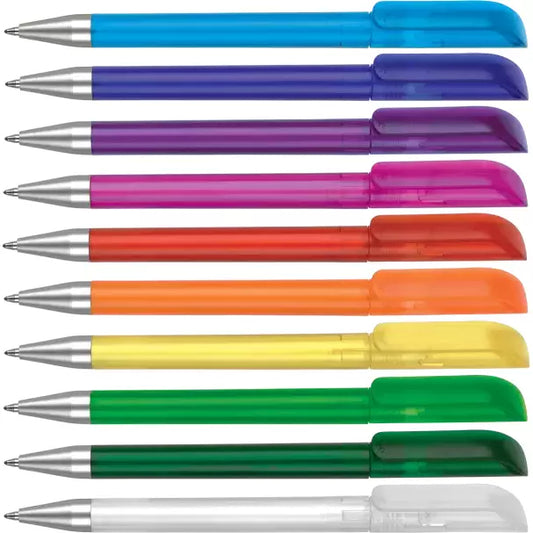 Alaska® Frost Ballpen Plastic Pens Black and White London