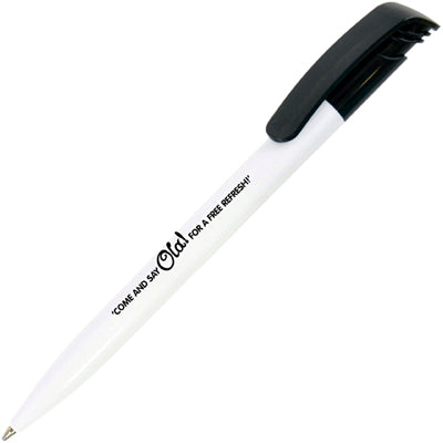 Koda Clip Ball Pen  Black and White London