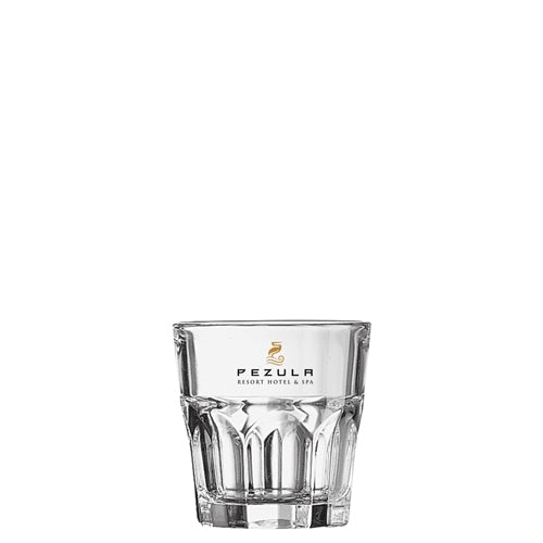 Granity Rocks Glass (160ml/5.4oz) Glassware Black and White London