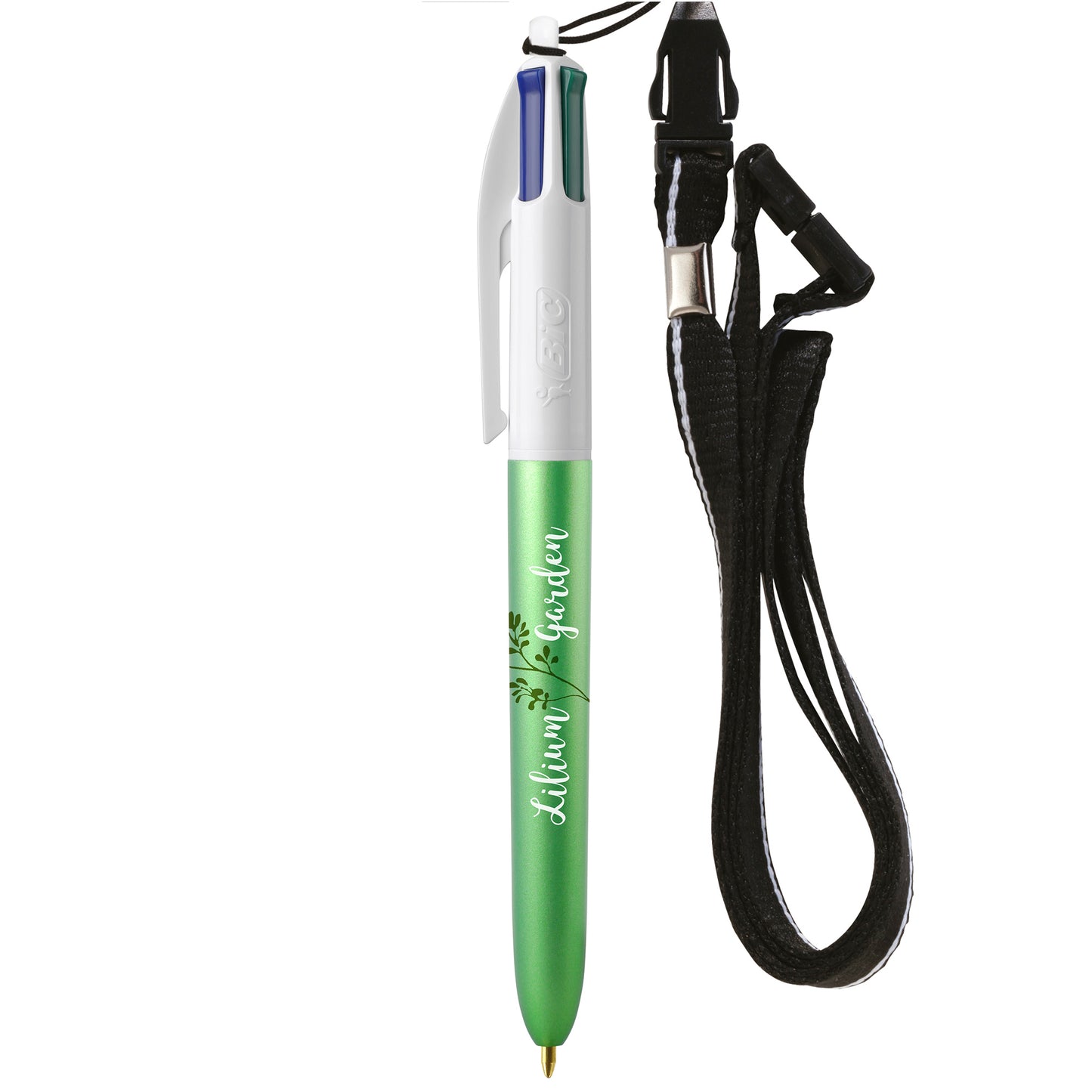 BIC® 4 Colours Glacé with Lanyard BIC® Stationery Black and White London